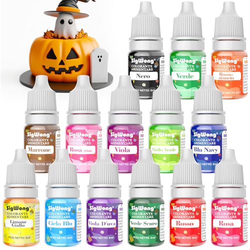 Coloranti Alimentari 14 Colori, Flaconi 6 ml