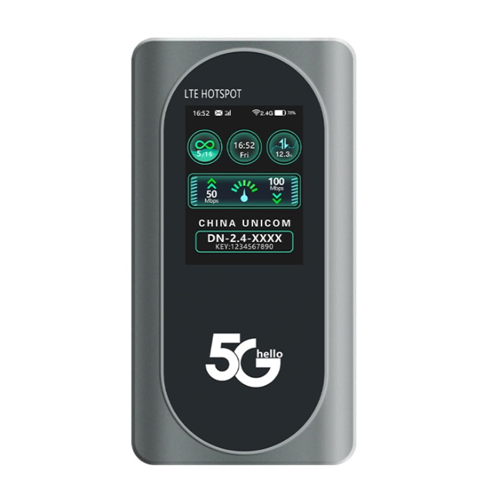 Router WiFi Portátil 5G Pocket Mifi WiFi6 de Doble Banda, Inalámbrico, Portátil, de 4400 MAh, con Ranura para Tarjeta SIM