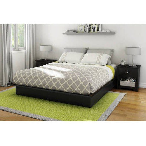 Basics Queen Platform Bed with Molding, 60'', Multiple Finishes