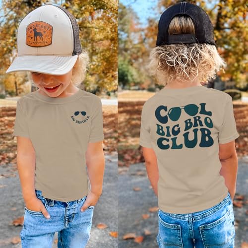 Big Brother Shirt for Toddler Baby Boys Cool Big Bro Club T-Shirt Kids Promoted Big Brother Announcement Outfit3
