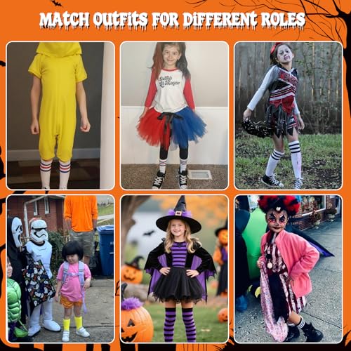 American Trends Kids White Knee High School Uniform Socks White Soccer Socks Youth Boys Baseball Football Girls Softball Spirit Week 6-8 Years