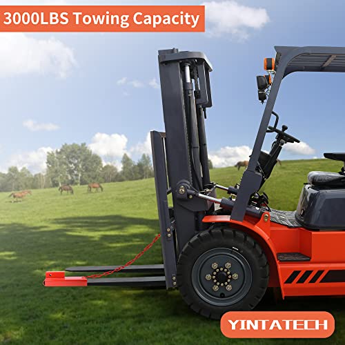 Image of YINTATECH Single Forklift Hitch Attachment, 3000lbs Towing Capacity by 2 inch Receiver, Fits Forks Up to 5.5 Wide