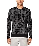 Ryan Seacrest Distinction Mens Large Crewneck Sweater Black L