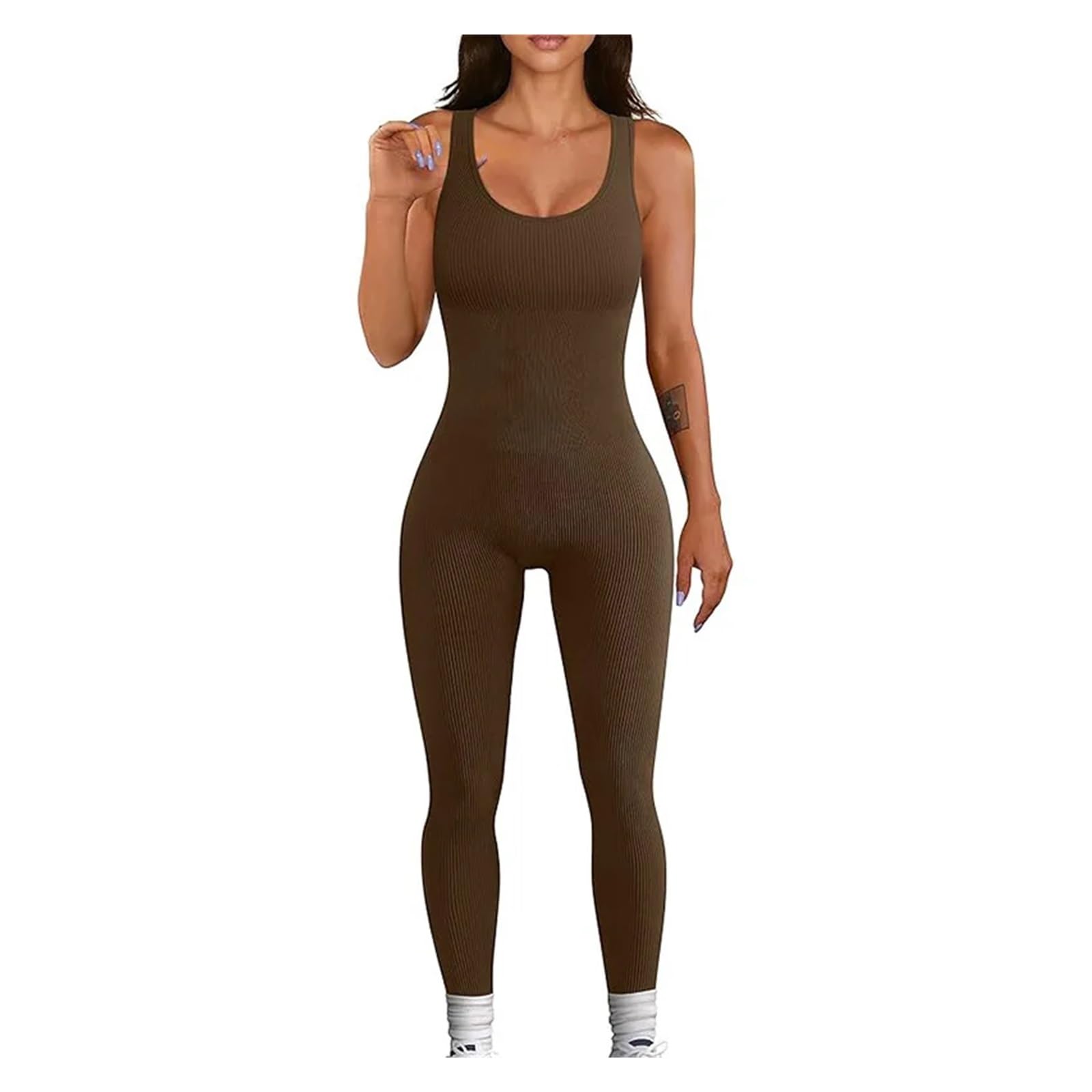 Body Sin Mangas con Espalda Descubierta For Realce De Cadera, Pantalones Fitness Adelgazantes, Ropa Deportiva Entrenamiento Corporal For Mujer para Hacer Ejercicio y Trotar