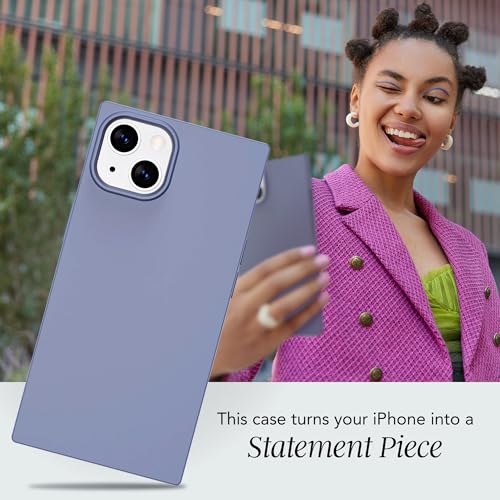 Image of COCOMII Rectangle for iPhone 14 Plus /15 Plus Case, Matte Slate Silicone