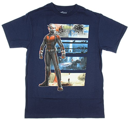 Marvel Men's Ant-Man Movie Cinemant T-Shirt, Navy, X-Large