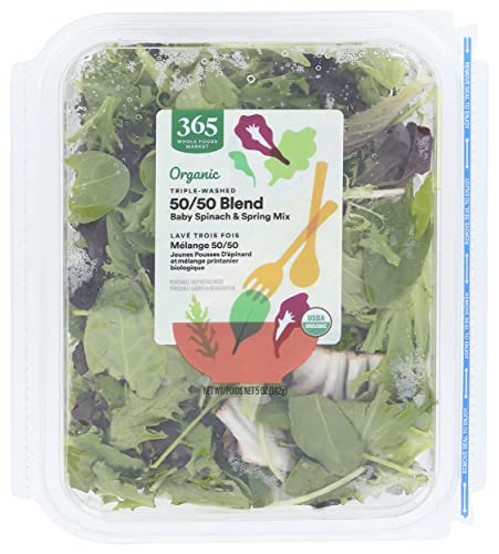 365 By Whole Foods Market, Organic 50/50 Blend Salad Clamshell, 5 Ounce #TOP20
