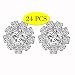Wholesale 24PCS 16MM Small Clear Rhinestone Buttons Sewing Craft Embellishments (Shank)