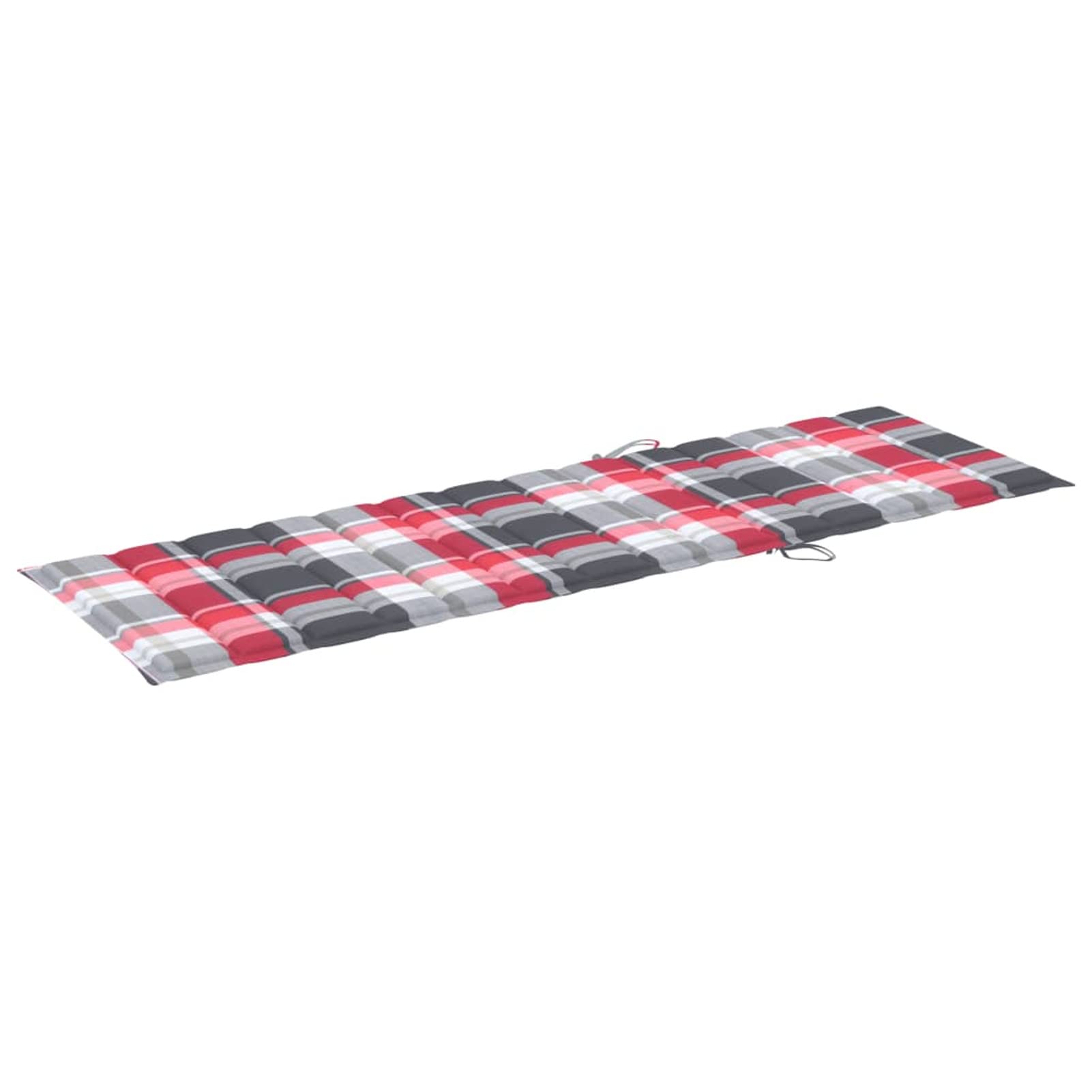 Coussin pour chaise longue rouge Tidyard 200x60x3 cm de jardin