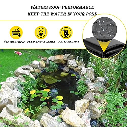Bâche d'étang pour jardin d'eau et cascade extérieure étanche de 6x9 mètres - 3
