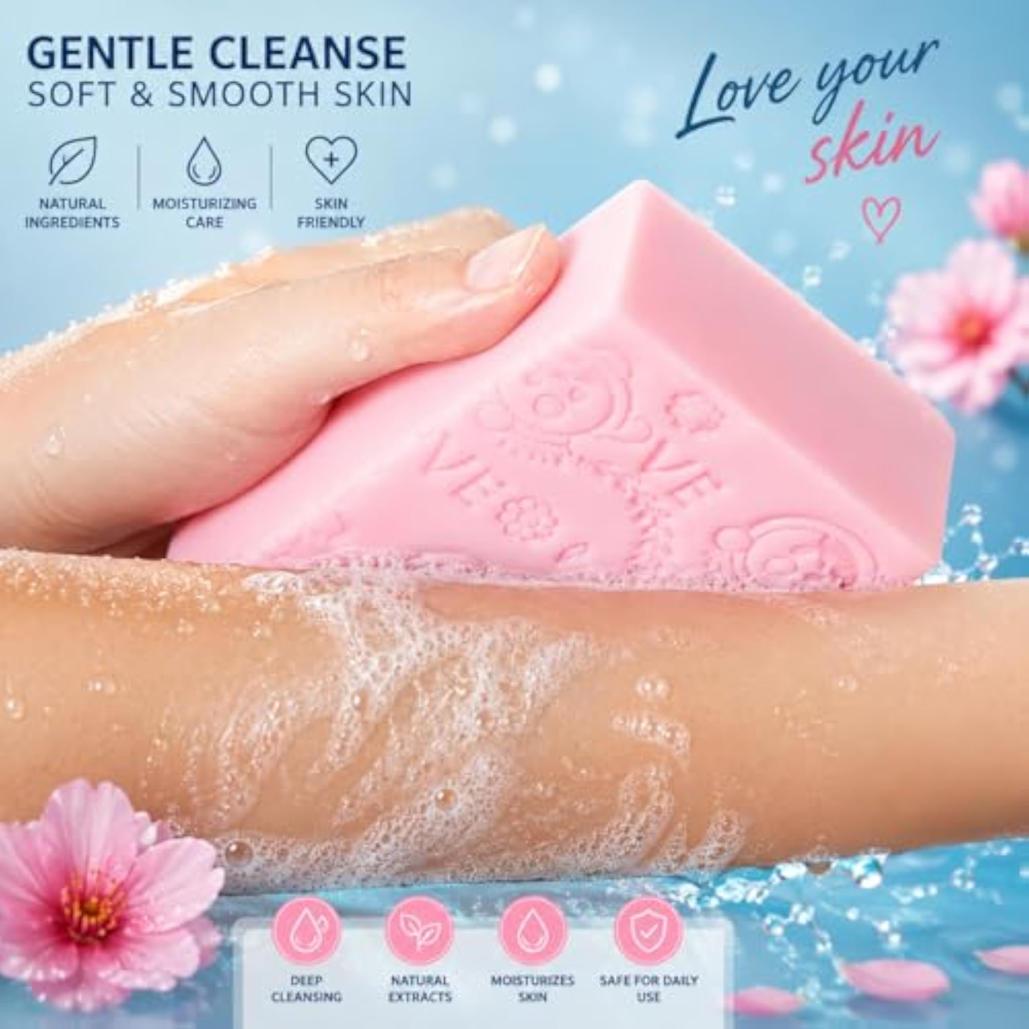 2 Pack Baby Bath Sponge for Kids, Ultra Soft Exfoliating