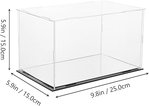 Miniatura 2 de TOYANDONA Caja de polvo de mano Caja de acrílico Caja de exhibición de modelo Caja de almacenamiento de fútbol Caja de almacenamiento de guantes de
