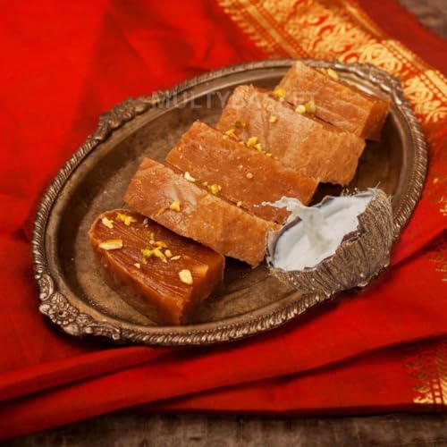 Image of Mudalur Tasty Muscoth Halwa Famous Muscoth Halwa 250 gm x (Pack of 2)=500 gm | Muscoth halwa Coconut Rich | Original Muscoth Halwa From Tuticorin (250g x 2=500g, Coconut)