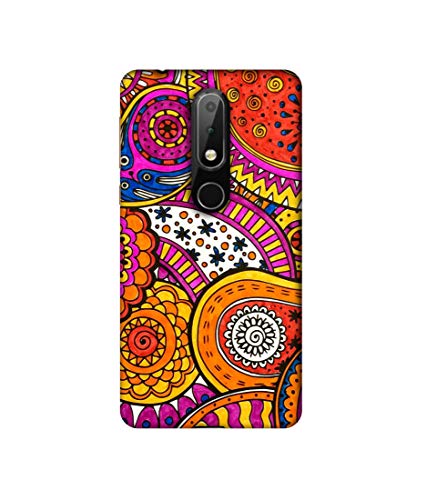 Image of Basic Case for Nokia 6.1 Plus (Plastic Multicolor)
