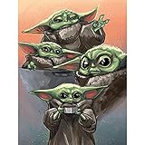 【Rilassamento】 ： Il diamond The Mandalorian painting kit completo è facile per adulti, bambini, principianti, attira favore, arricchisce il tuo spazio-tempo, riduce lo stress, coltiva la pazienza e ti dà uno stile di vita diverso.