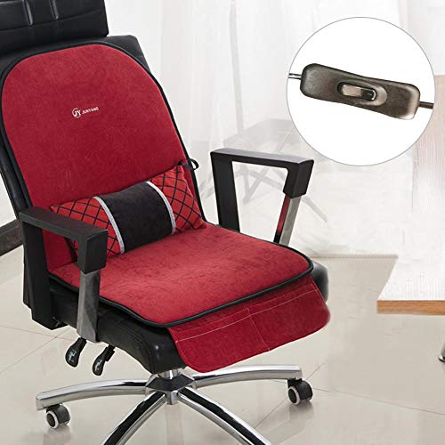 Office Chair Heated Cushion Electric Heated Seat Pad with Intelligent Temperature Controller Fast Heating Comfort Seat Heat Pad Warm-up Mat Heating Cushion for Office Chair Home Car