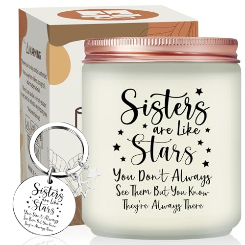 Volufia Mothers Day Gifts for Sister Sisters Gifts from Sister - Christmas Birthday Gift for Big Sisters - Sisters Candle