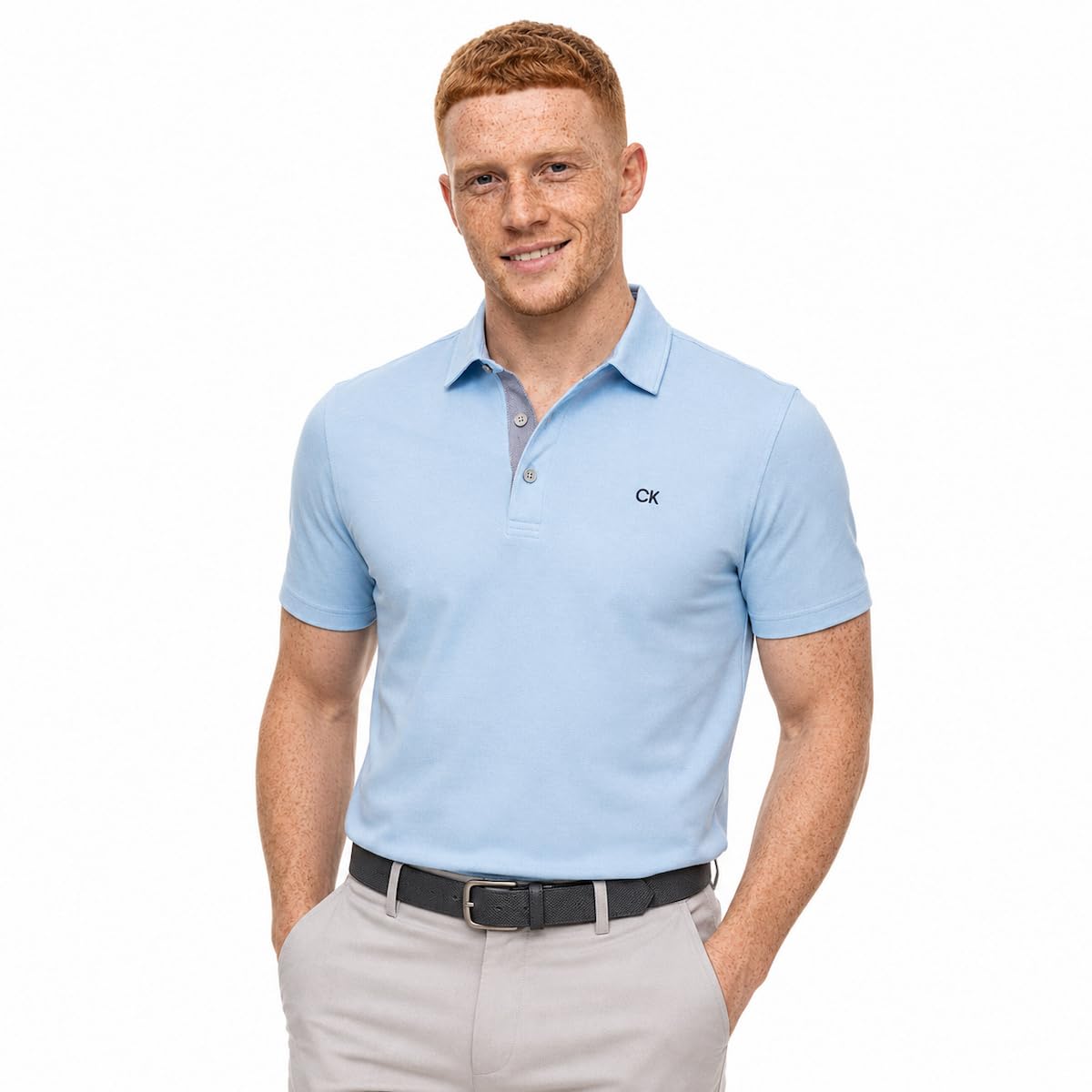 Calvin Klein Meska 2025 Prep Campus Oxford Pique Golf Koszulka Polo