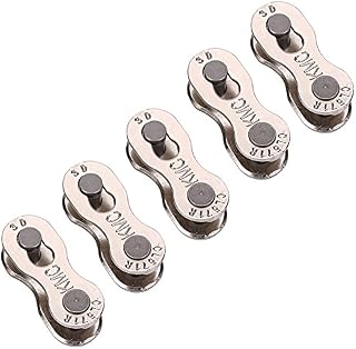 bike chain link, 5 Pairs Heavy Duty Bike Quick Release Chain Mater Link Magic Joint Connector replacement for 8/9/10 Speed(9 speed)