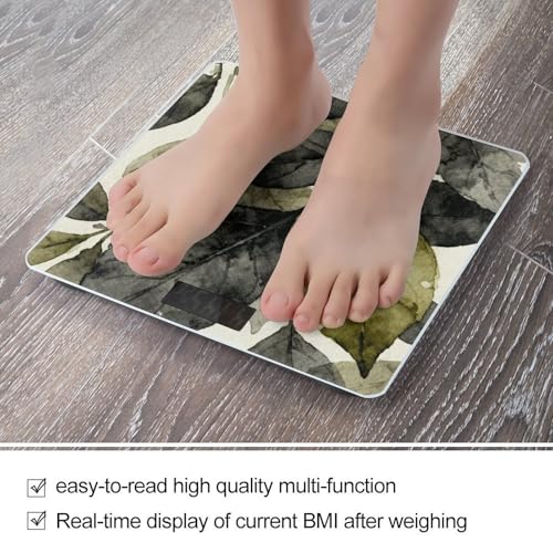 Báscula digital Dark Floral Leaf para uso doméstico miniatura 5
