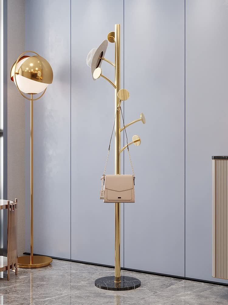 Appendiabiti Da Terra Moderno Con Base Marmo - 6 Ganci A Forma Di Corna, Per Camera E Ingresso - Foto 10