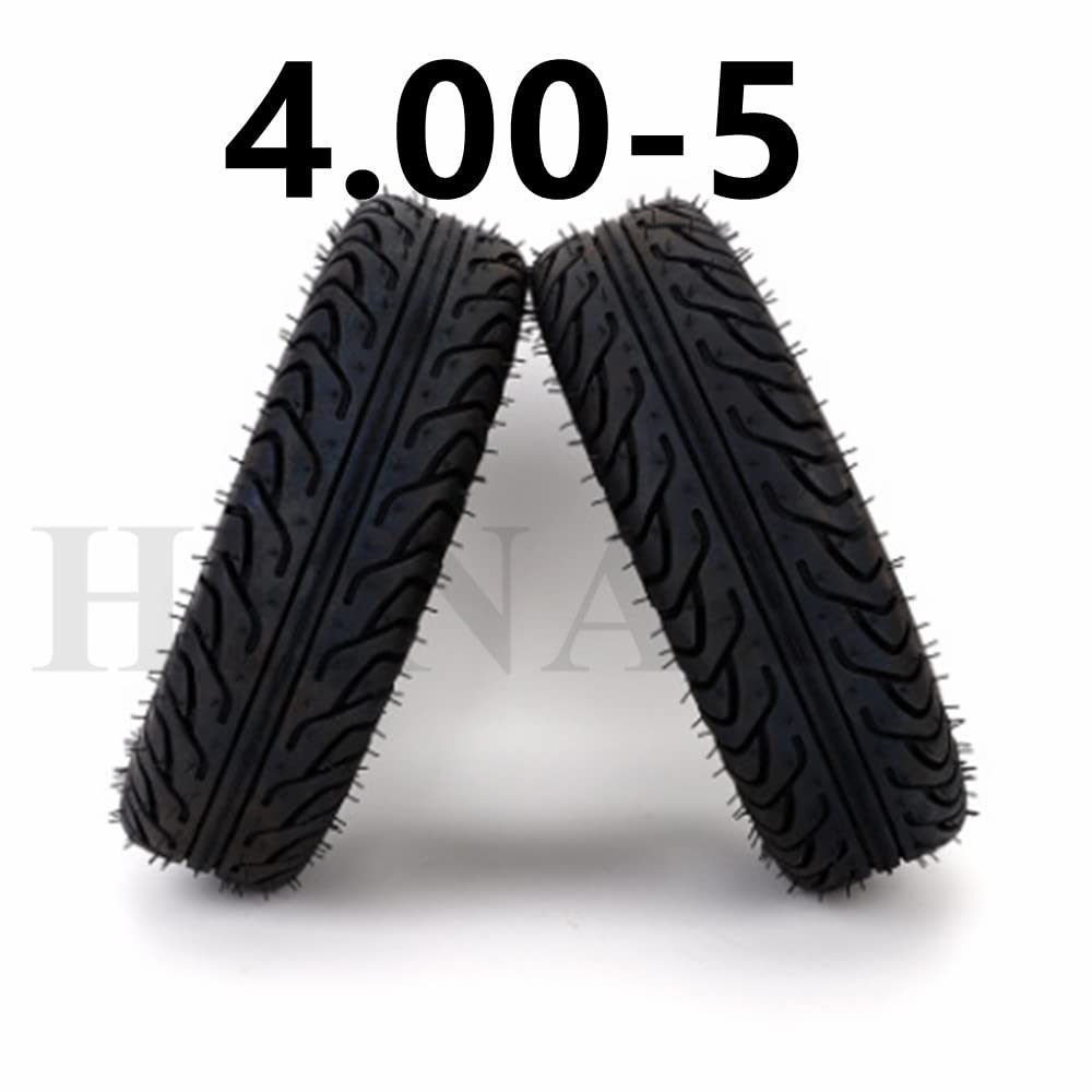 Ruedas Macizas Patinete Electricos 4.00-5 Neumático de la rueda de la scooter de edad avanzada 400-5 pulgadas Mini coche Coche Electric Scooter Neumático especial for caminar con tubo interior PC 1