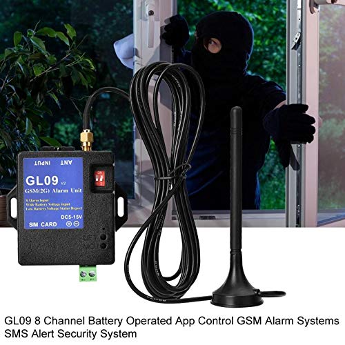 Systèmes d'alarme GSM 8 canaux GL09 alimenté par batterie - 7