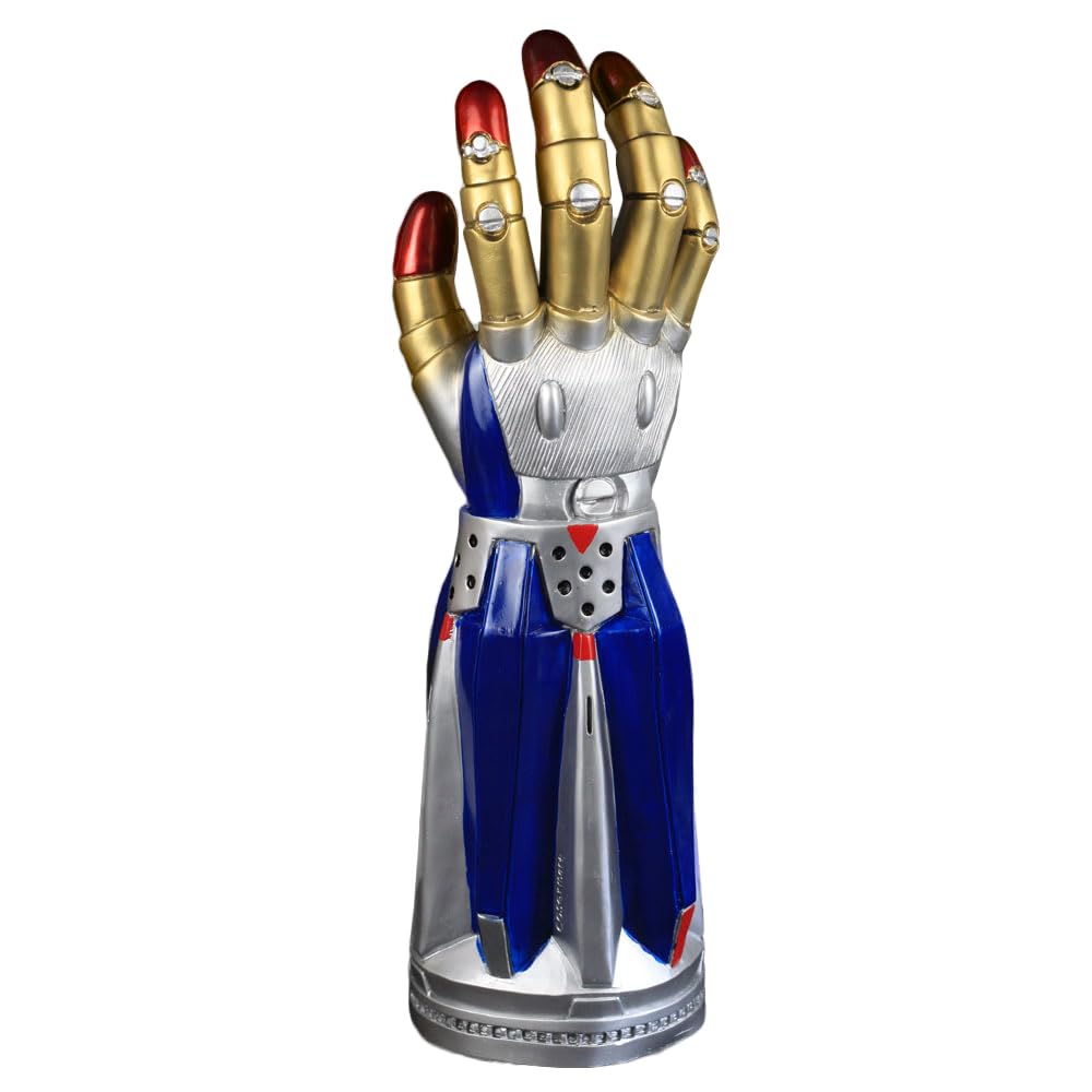 Mens Right Hand Long Glove Gauntlet PVC Cosplay Props Accessory Halloween for Adult