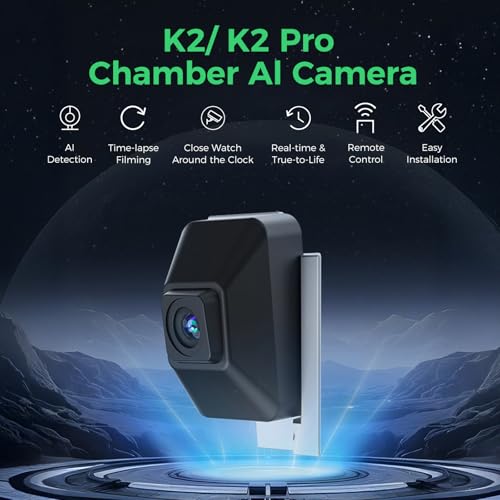 Image of Creality K2 Pro / K2 AI Camera, Official Original Chamber Al Camera Accessory, Clear Image, AI Detection, Time-laspe Filming K2 Combo / K2 Pro Combo 3D Printers