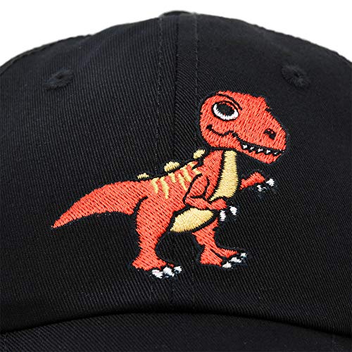 Dalix Tyrannosaurus Rex T-Rex Dinosaur Kids Hat Baseball Cap Girls Boys In Black #TOP1