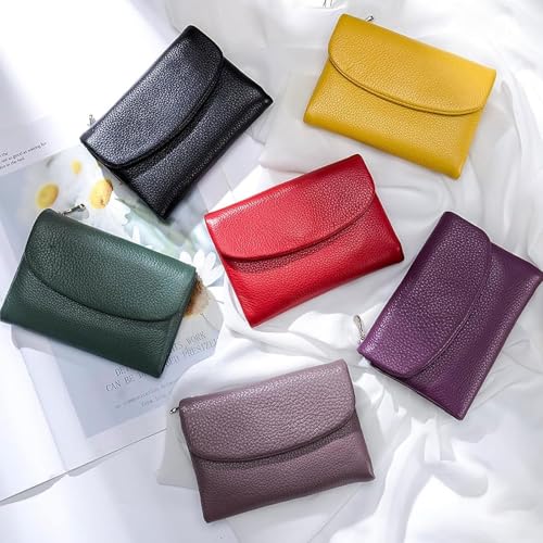 Joyfullygo Wallet, Unisex Pebble Real Leather Rfid Wallet, Joyfullygo Small Wallet for Women, Can Hold Coins, Id Cards2
