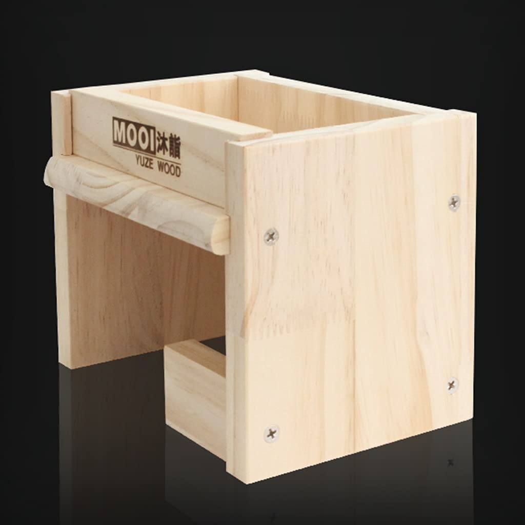 Escondite De Terrario Escalada La Caja Nido Paisajismo Madera Natural Reptil Refugio De Tortugas Cueva Suministros para Mascotas Accesorios para Terrarios (Marrón 20 * 13 * 15 cm)
