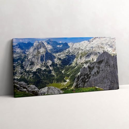 Paysage de montagnes rocheuses tableau toile pour apaiser le salon