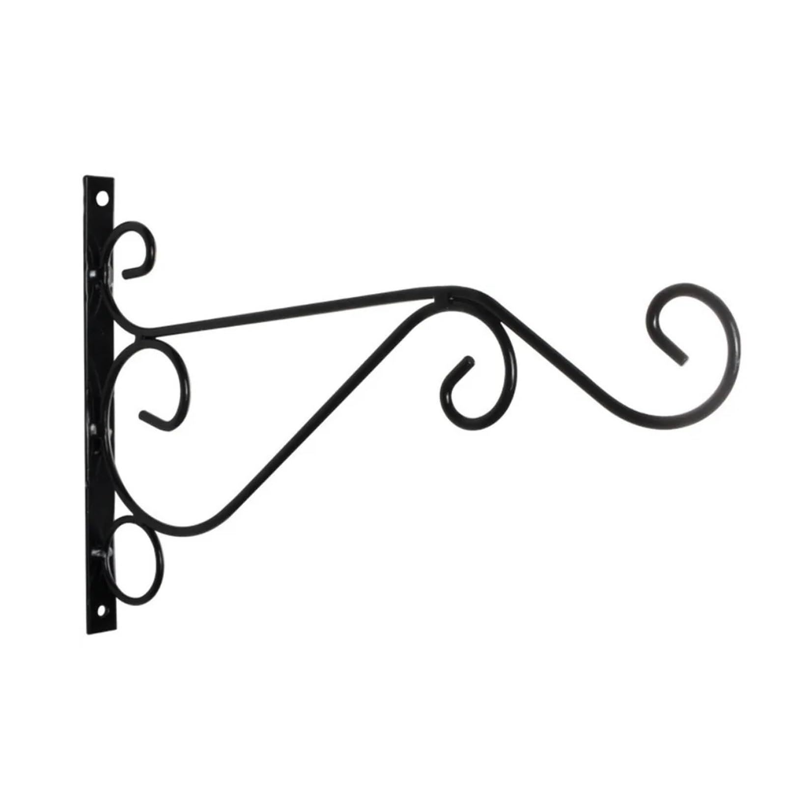 YUPLIODSX Hanging Basket Bracket Hanging Flower Basket Brackets Bird Home Decoration Garden Plant Hanger Hook Indoor Outdoor Garden Backyard(1L-Black)