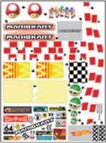 Piezas de repuesto para Hot Wheels Mario Kart Circuit Track Juego de Vehículos Fundidos a Presión – GCP27 ~ Etiquetas de repuesto / Pegatinas