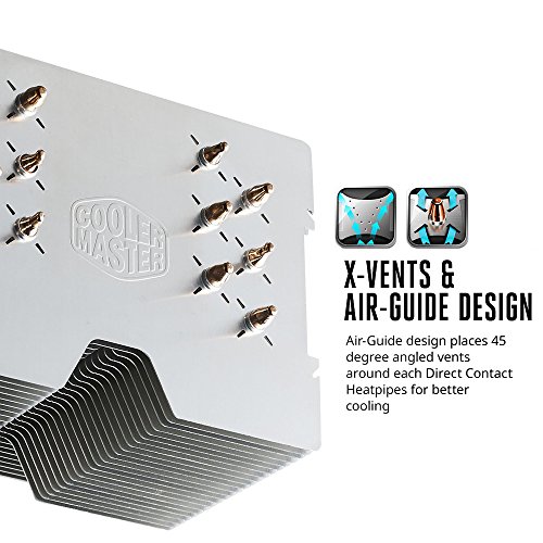 Image of Cooler Master Hyper 612 Ver.2 - Silent CPU Air Cooler with 6 Direct Contact Heatpipes and Folding Fin Structure RR-H6V2-13PK-R1