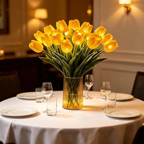 Fleurs lumineuses délicates à 15 lumières modulables pour centre de table - 3