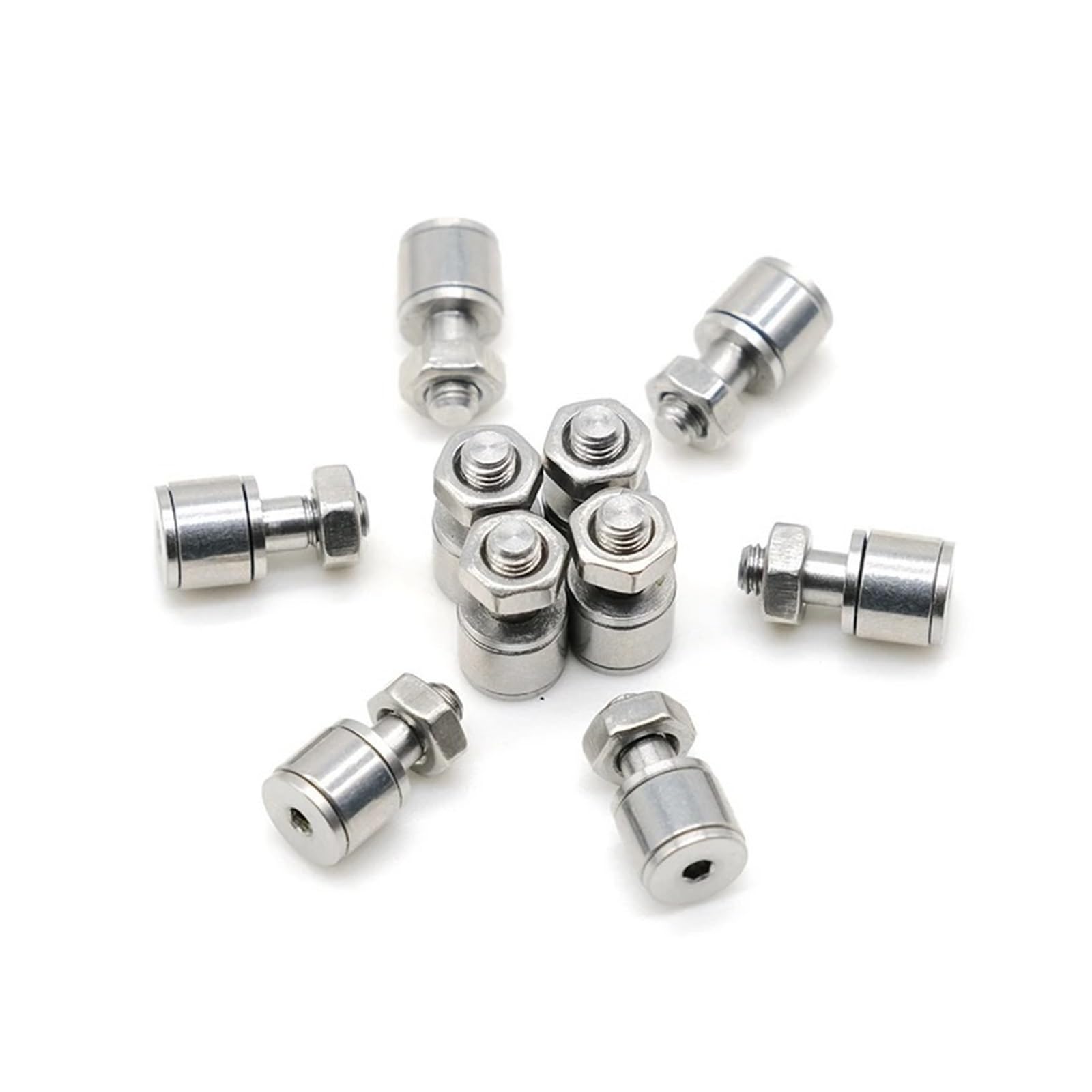 10Pcs CFS2.5V Stud Type Cam Follower Bearings M2.5x5x9.5mm SUS304 Stainless Roller Track Bearing KR5 Engine Parts