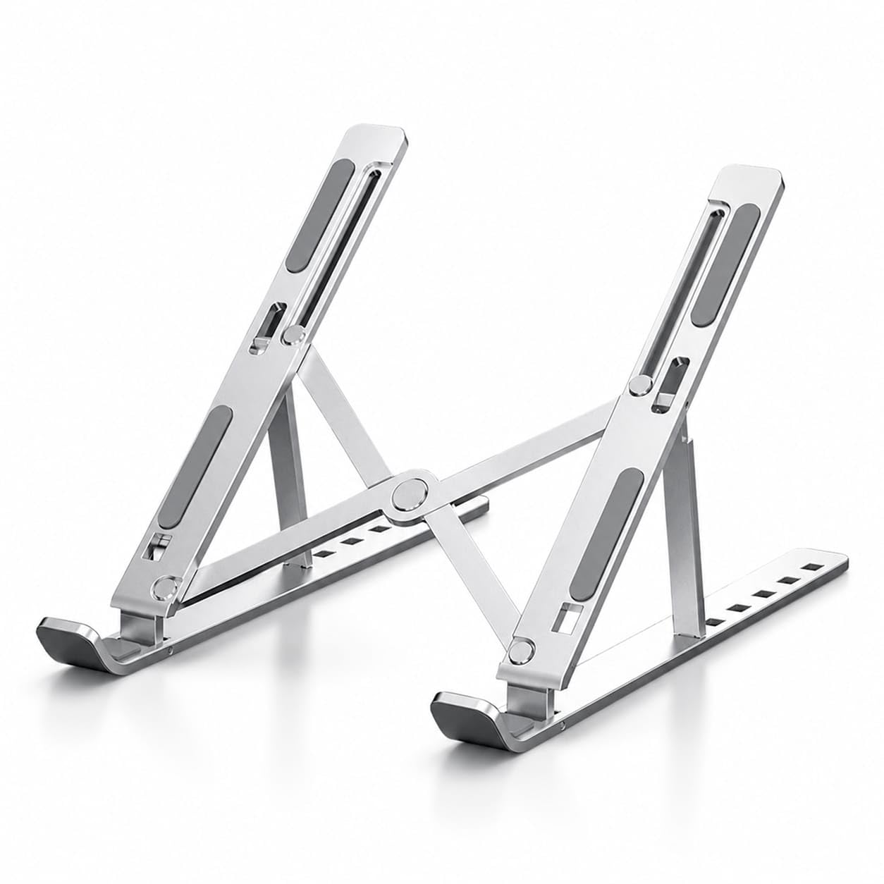 FORIDA Foldable Laptop Stand – Adjustable Height & Angle, Portable Metal Laptop Riser with Anti-Slip Pads, Heat Dissipation, Supports Up to 10kg – for All Laptops up to 15.6"-image-23