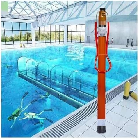 Adjustable Telescopic Pool Rescue Hook, 14-21ft Safety Pole with Non-Slip Handle, Emergency Life-Saving Equipment for Water Parks, Lakes, and Beaches (1.2-4.5m)