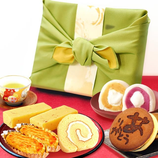 おいもや 誕生日 ギフト プレゼント スイーツ 和菓子 洋菓子 どら焼き ロールケーキ お菓子 ６種 緑