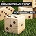ropoda Giant Wooden Yard Dice,Outdoor Game Giant Dice Set Yard Game 3.5