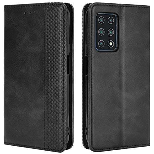 Hualubro Cubot X30 Case, Retro Pu Leather Full Body Shockproof Wallet Flip Case Cover With Card Slot Holder And Magnetic Closure For Cubot X30 Phone Case (Black) #TOP20