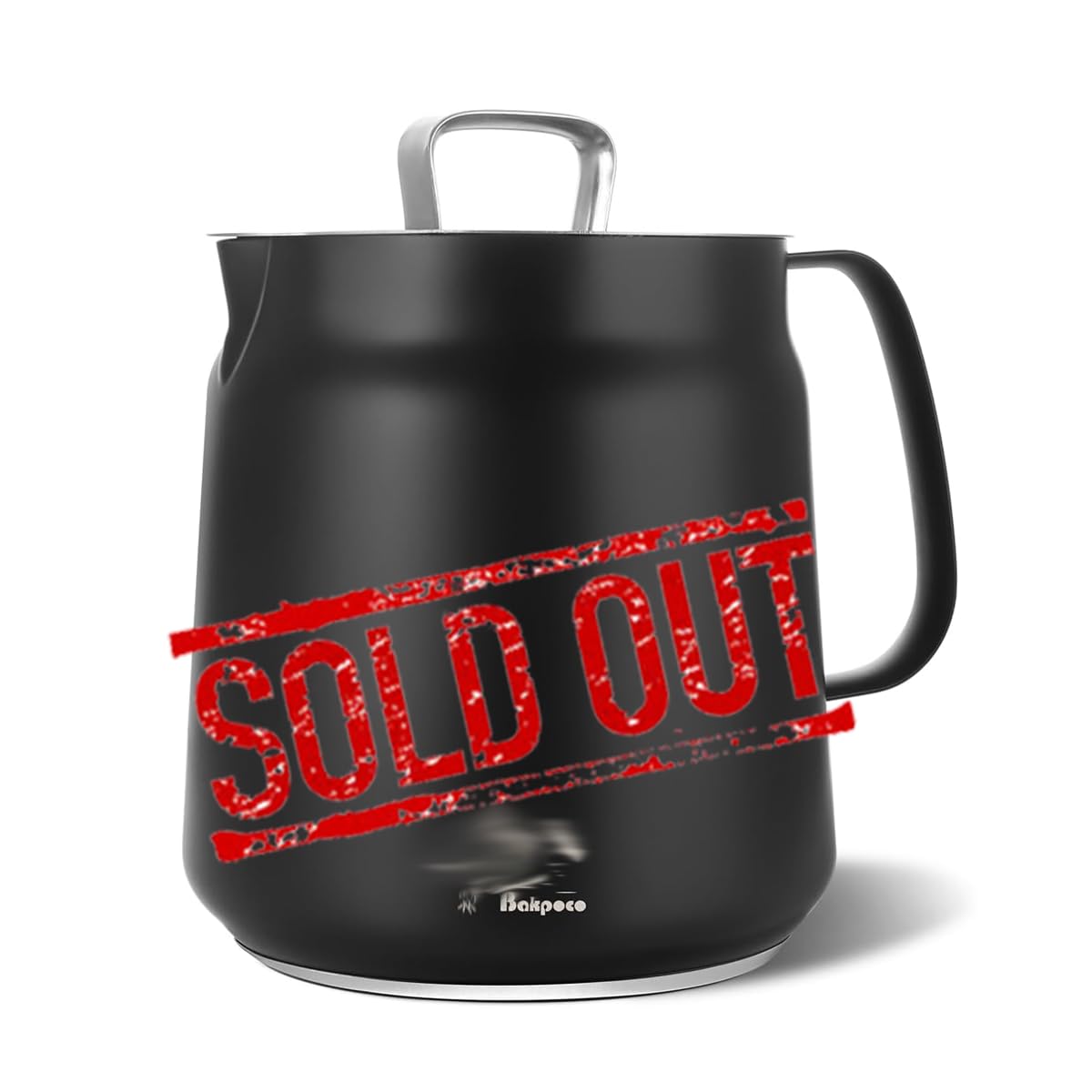 Bakpoco - Olla coladora de aceite de acero inoxidable de 2 L, recipiente de grasa de tocino con colador y cesta para freidora, color negro