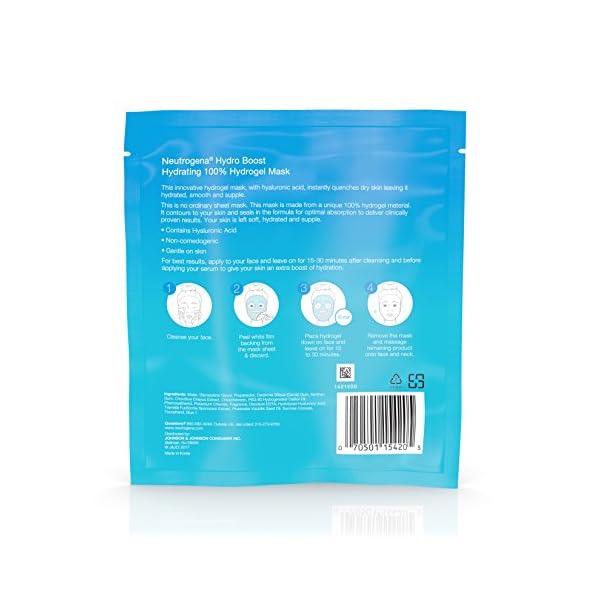 Neutrogena Hydro Boost and Hydrating Hydrogel Mask, 1 Ounce Each (10)