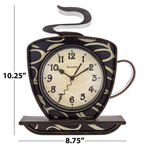 Westclox 10.25” Coffee Cup, 3-D Wall Clock – Model# 32038 #TOP3