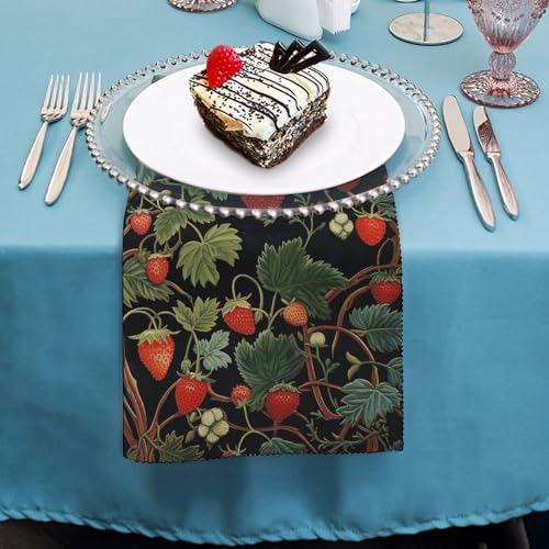 Servilletas de Tela con Estampado Floral Cuadradas 47.5 cm miniatura 4
