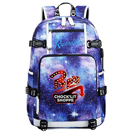Mochila Riverdale Mochila para Niños Y Niñas Mochila con Patrón De Serpiente Mochilas Escolares para Adolescentes con USB para Hombres Y Mujeres Mochilas Informales Style23
