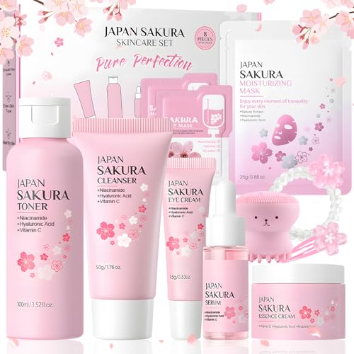 Sakura Coffrets de Soins pour la Peau, Coffret Skincare,...