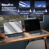 MagicSuction Filtr prywatyzujący do MacBook Pro 16" (2021-2023) M1 A2485 / M2 A2780 / M3 A2991, zdejmowany, anty odblaskowy, niebieskie światło, ochrona prywatności, ochrona przed spojrzeniami, do Mac